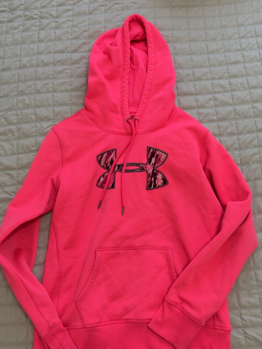 Under Armour Hot Pink Hoodie with Camo Logo